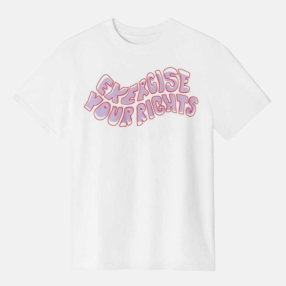 NWT Outdoor Voices Exercise Your Rights T-Shirt